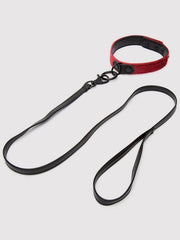 Bondage Boutique Ruby Velvet Collar, Wrist and Ankle Cuff Kit (3 Piece)