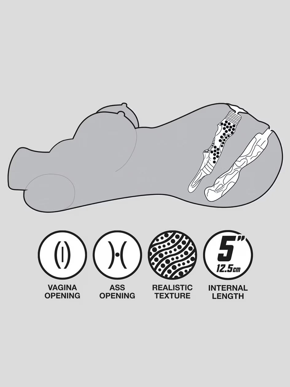 THRUST Pro Elite Alicia Realistic Vagina, Ass and Tits Masturbator 264.5oz